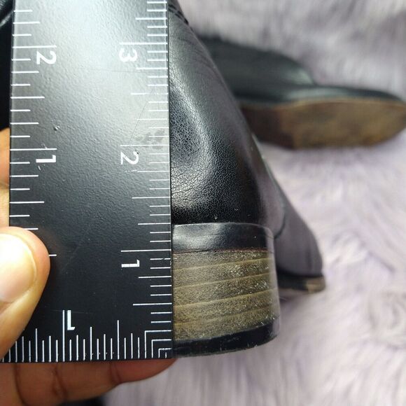 Coach Madalia Riding Boots Womens Size 6.5 B Black Tall Knee Leather Pull On - Picture 9 of 10